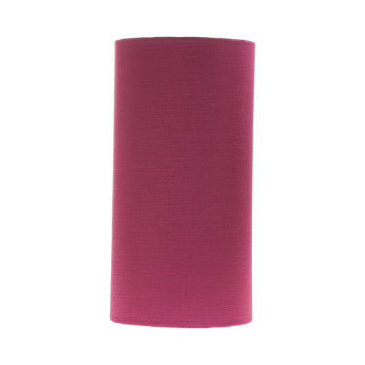 Pink Satin Tall Drum Lampshade