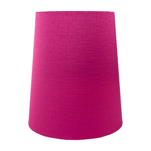 Pink Satin Tall French Drum Lampshade