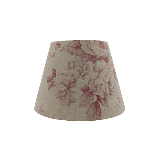 Red Faded Rose Floral Empire Lampshade