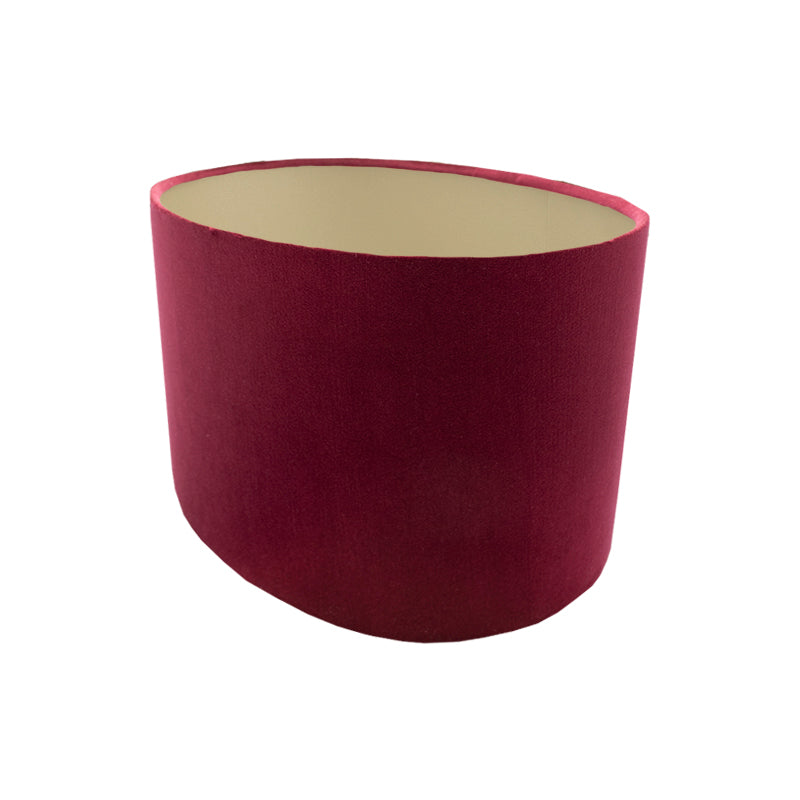 Red Velvet Oval Lampshade