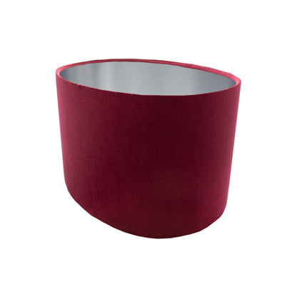 Red Velvet Oval Lampshade