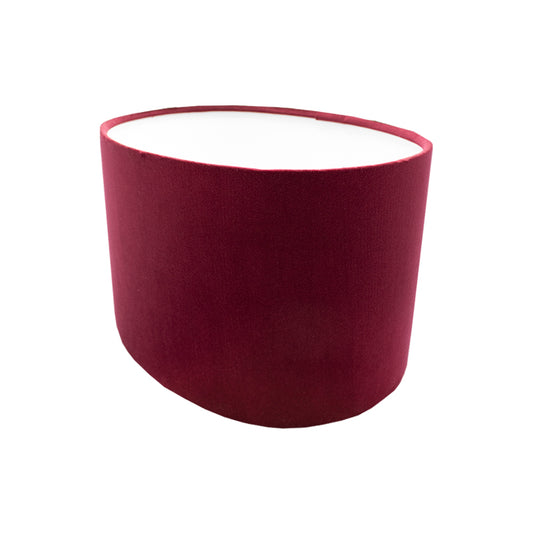 Red Velvet Oval Lampshade