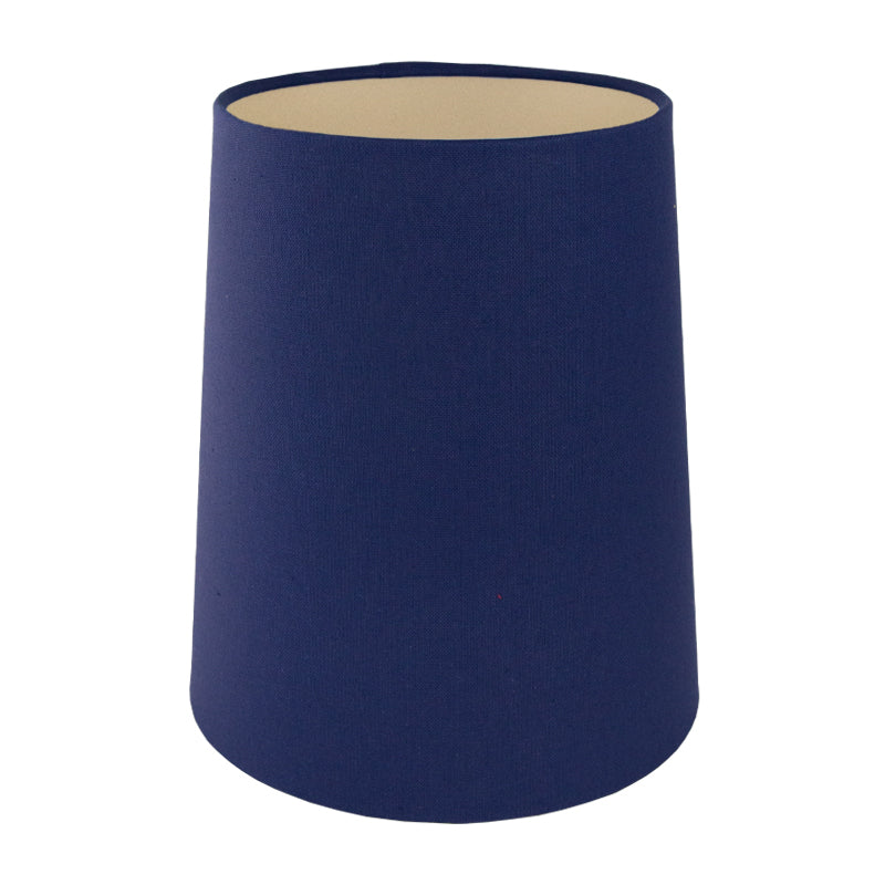 Regal Blue Cotton Tall French Drum Lampshade