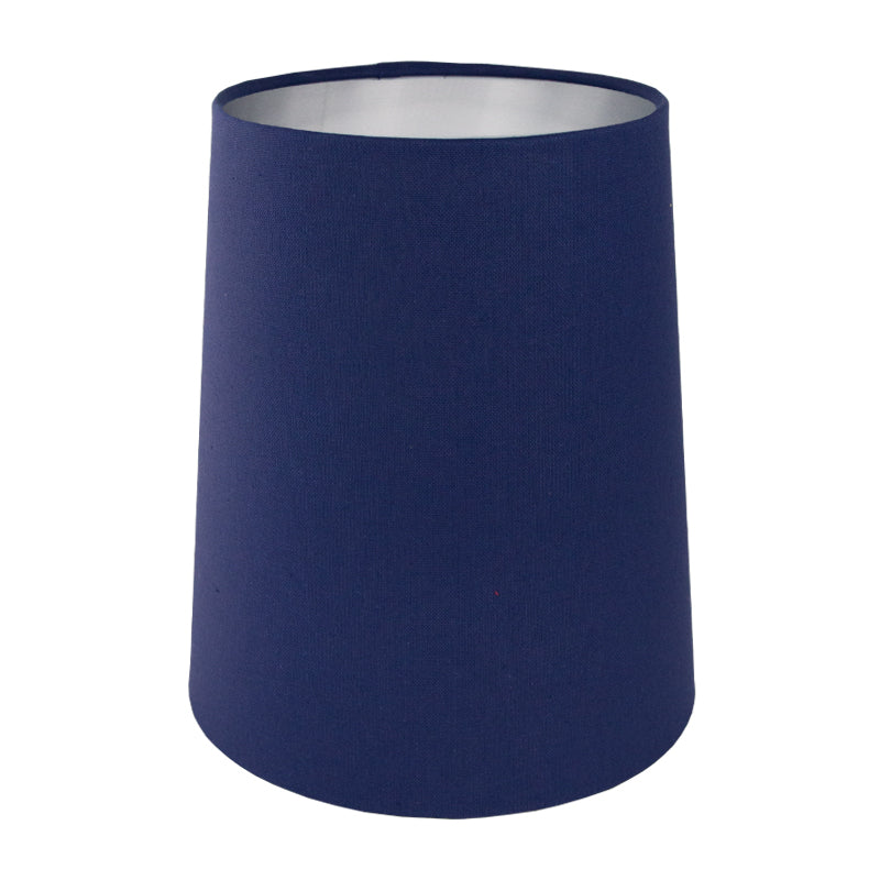 Regal Blue Cotton Tall French Drum Lampshade