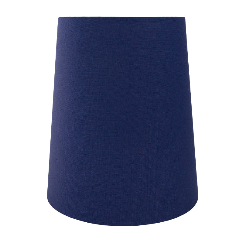 Regal Blue Cotton Tall French Drum Lampshade