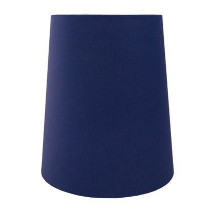 Regal Blue Cotton Tall French Drum Lampshade