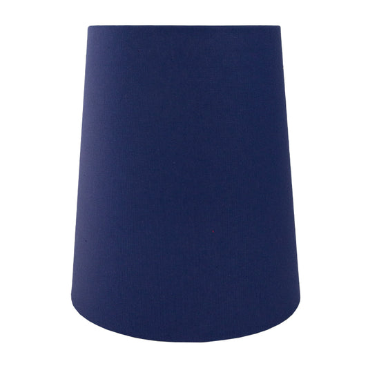 Regal Blue Cotton Tall French Drum Lampshade