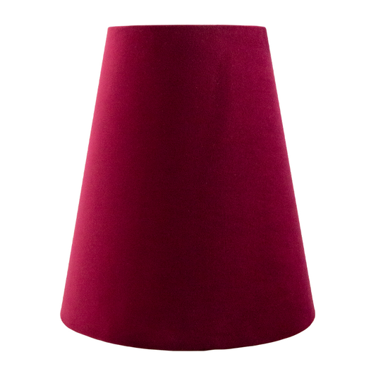 Ruby Red Velvet Tall Empire Lampshade