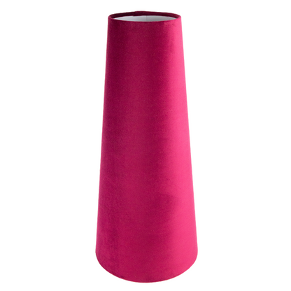 Ruby Red Velvet Tall Tapered Lampshade