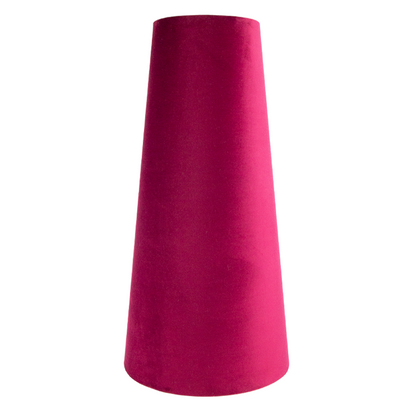 Ruby Red Velvet Tall Tapered Lampshade