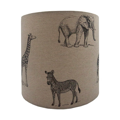 Safari Animals Drum Lampshade