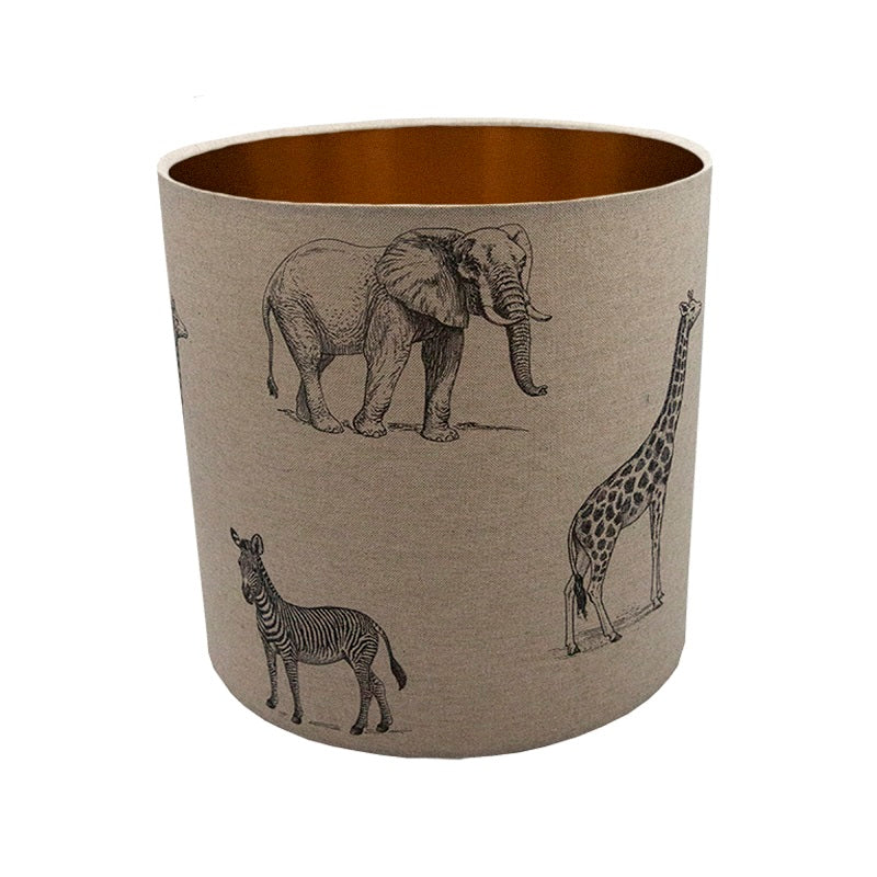 Safari Animals Drum Lampshade