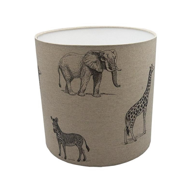 Safari Animals Drum Lampshade