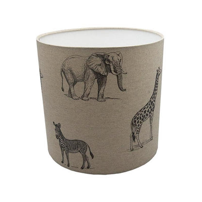 Safari Animals Drum Lampshade