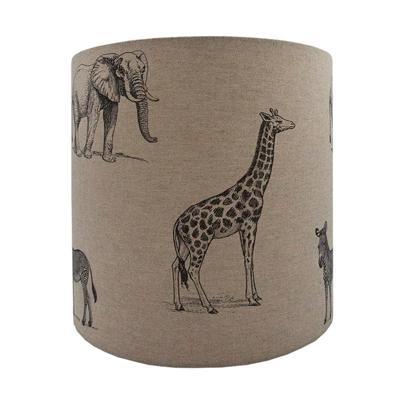 Safari Animals Drum Lampshade
