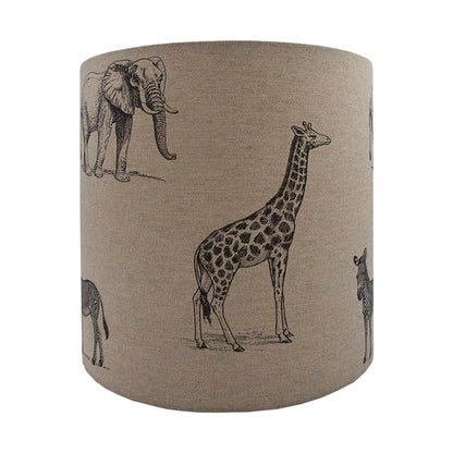 Safari Animals Drum Lampshade