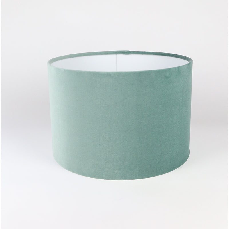 Seafoam Velvet Drum Lampshade