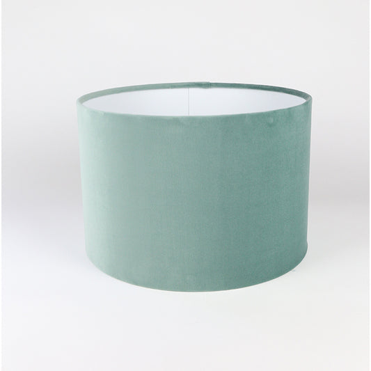 Seafoam Velvet Drum Lampshade