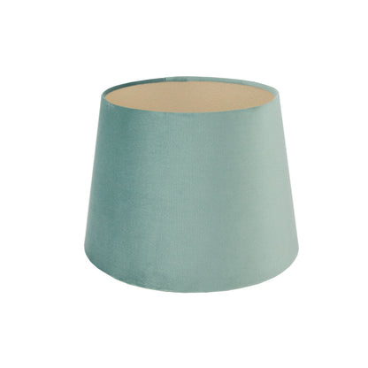 Seafoam Velvet French Drum Lampshade