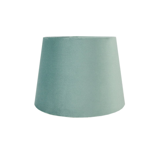 Seafoam Velvet French Drum Lampshade
