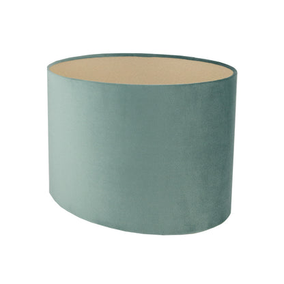 Seafoam Velvet Oval Lampshade
