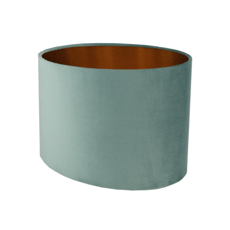 Seafoam Velvet Oval Lampshade