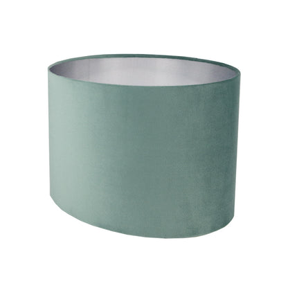 Seafoam Velvet Oval Lampshade