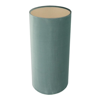 Seafoam Velvet Tall Drum Lampshade