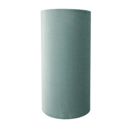 Seafoam Velvet Tall Drum Lampshade