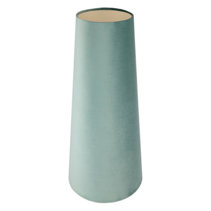 Seafoam Velvet Tall Tapered Lampshade