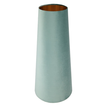 Seafoam Velvet Tall Tapered Lampshade
