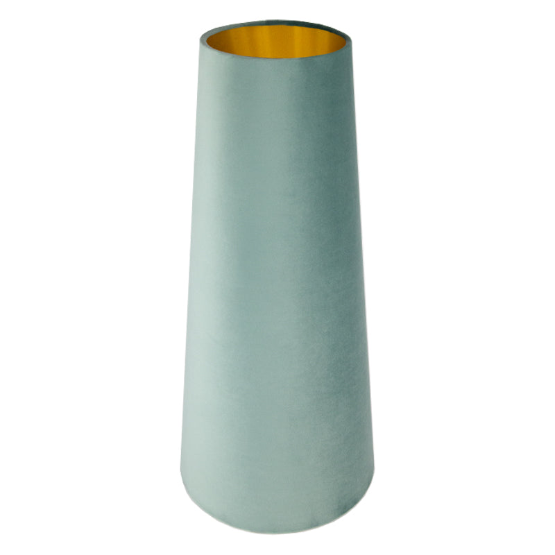 Seafoam Velvet Tall Tapered Lampshade