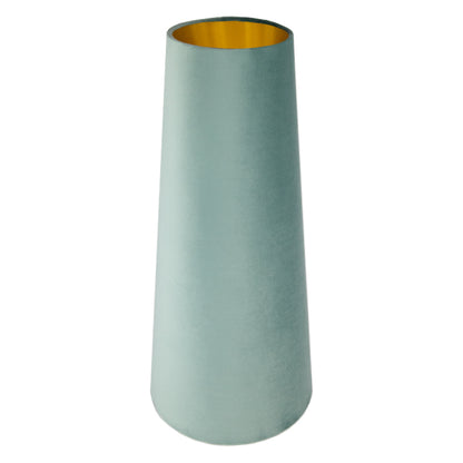 Seafoam Velvet Tall Tapered Lampshade