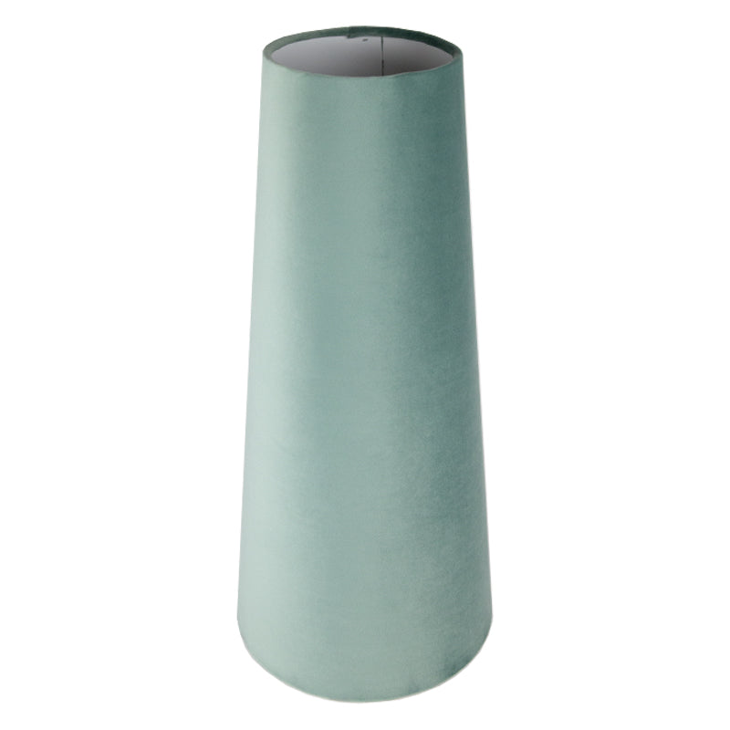 Seafoam Velvet Tall Tapered Lampshade