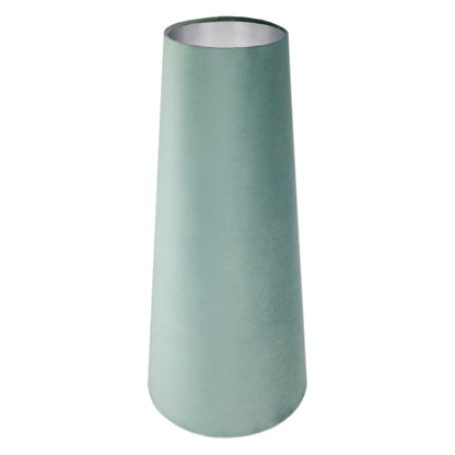 Seafoam Velvet Tall Tapered Lampshade
