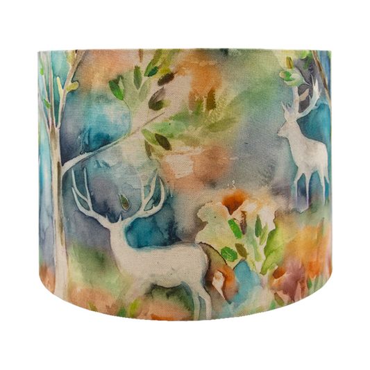 Voyage Seneca Forest Autumn Drum Lampshade