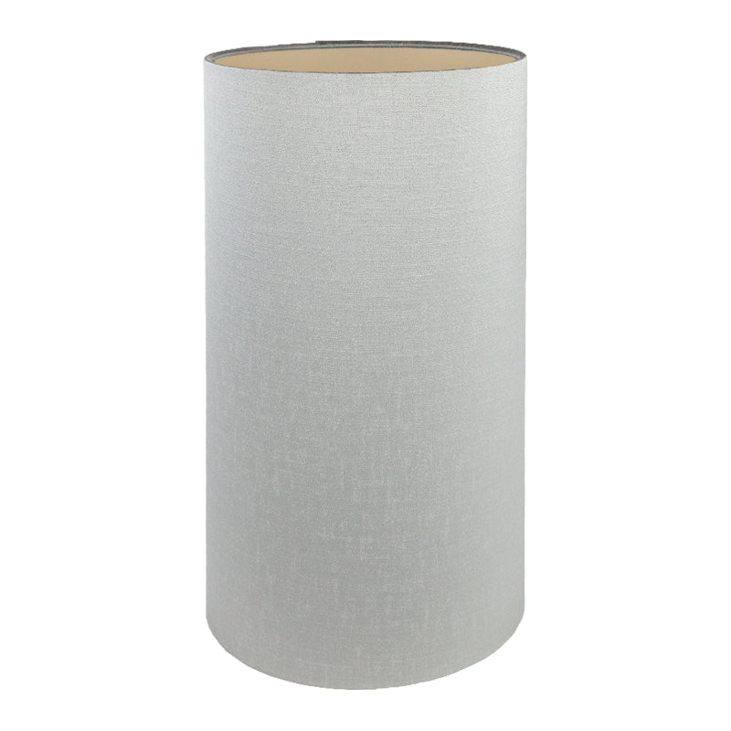 Dove Grey Satin Tall Drum Lampshade
