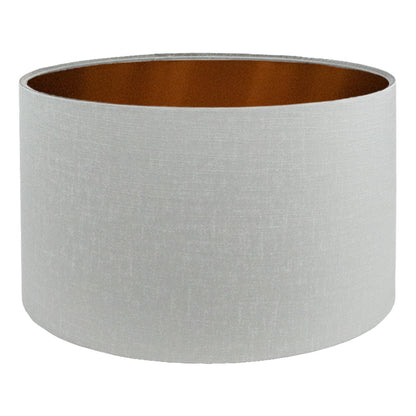 Dove Grey Satin Drum Lampshade