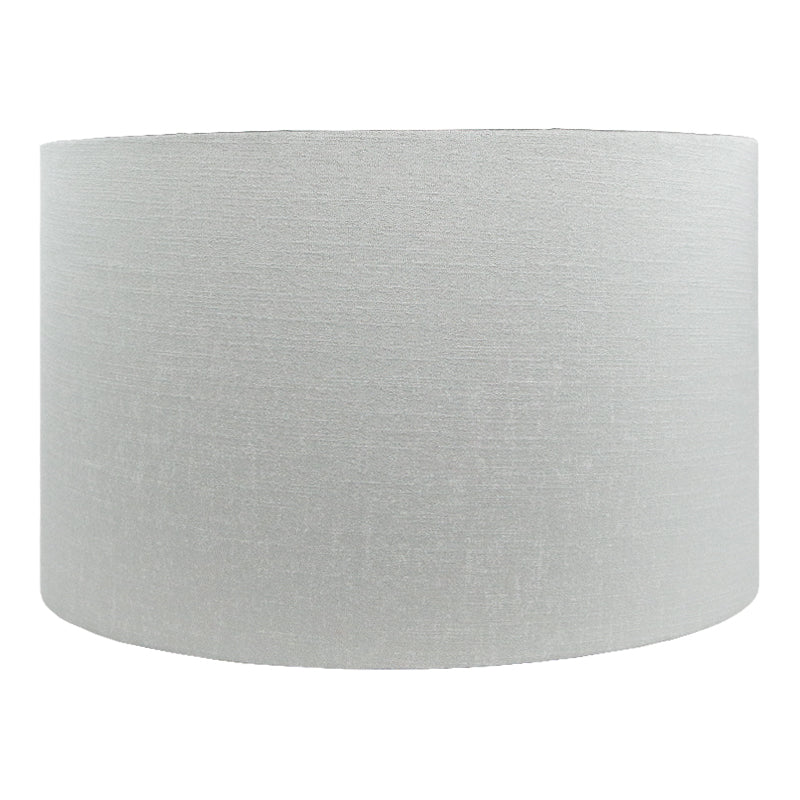 Dove Grey Satin Drum Lampshade