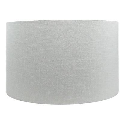 Dove Grey Satin Drum Lampshade