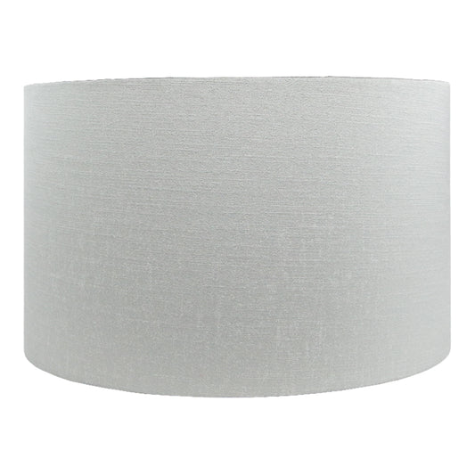 Dove Grey Satin Drum Lampshade