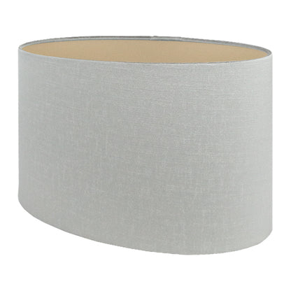 Dove Grey Satin Oval Lampshade