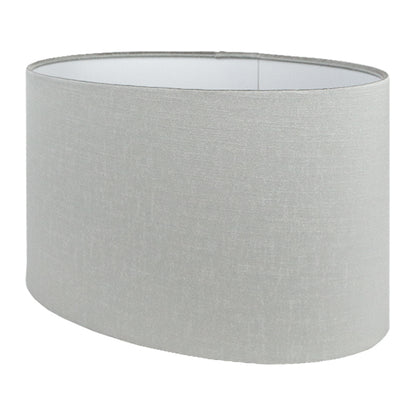 Dove Grey Satin Oval Lampshade