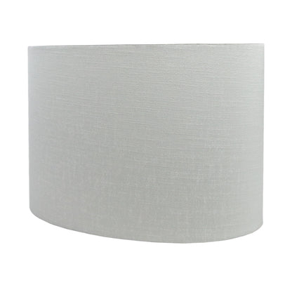 Dove Grey Satin Oval Lampshade