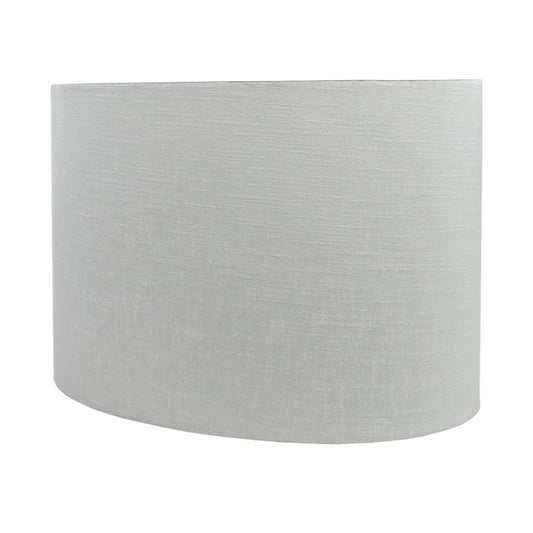 Dove Grey Satin Oval Lampshade