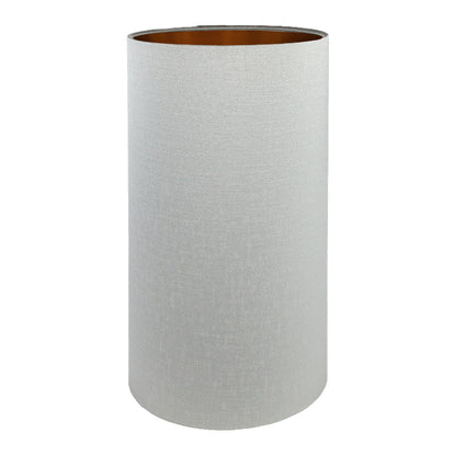 Dove Grey Satin Tall Drum Lampshade