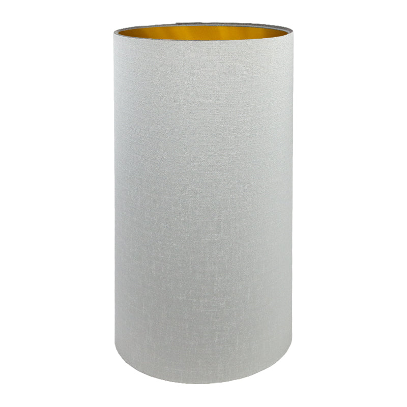 Dove Grey Satin Tall Drum Lampshade