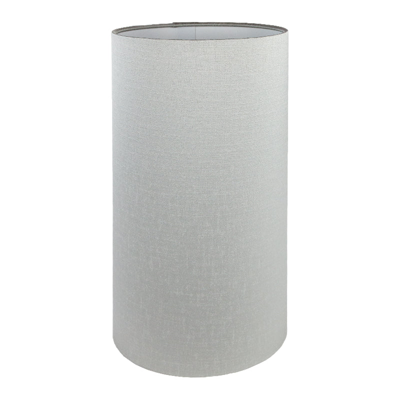 Dove Grey Satin Tall Drum Lampshade