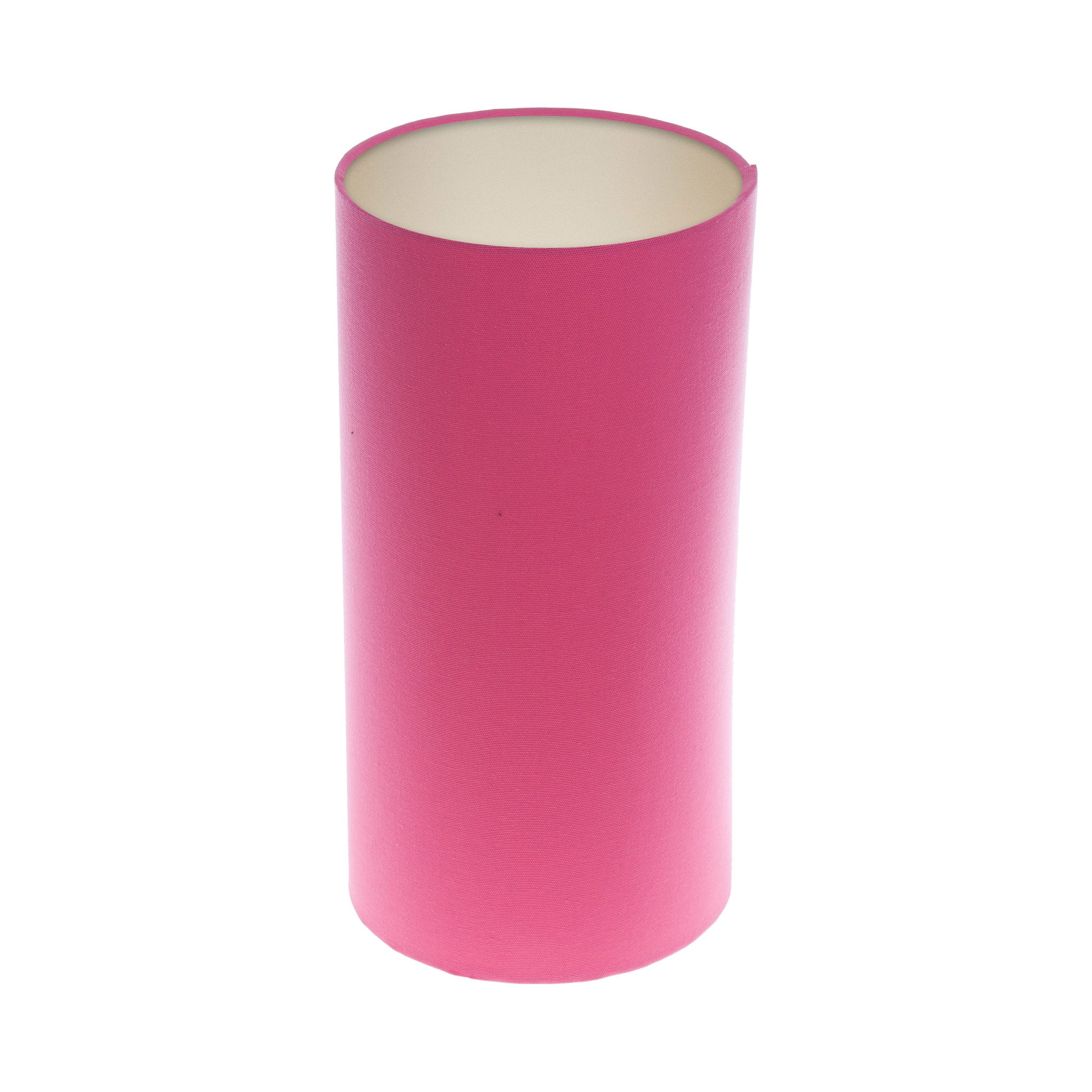 Sorbet Bright Pink Tall Drum Lampshade Champagne Inner