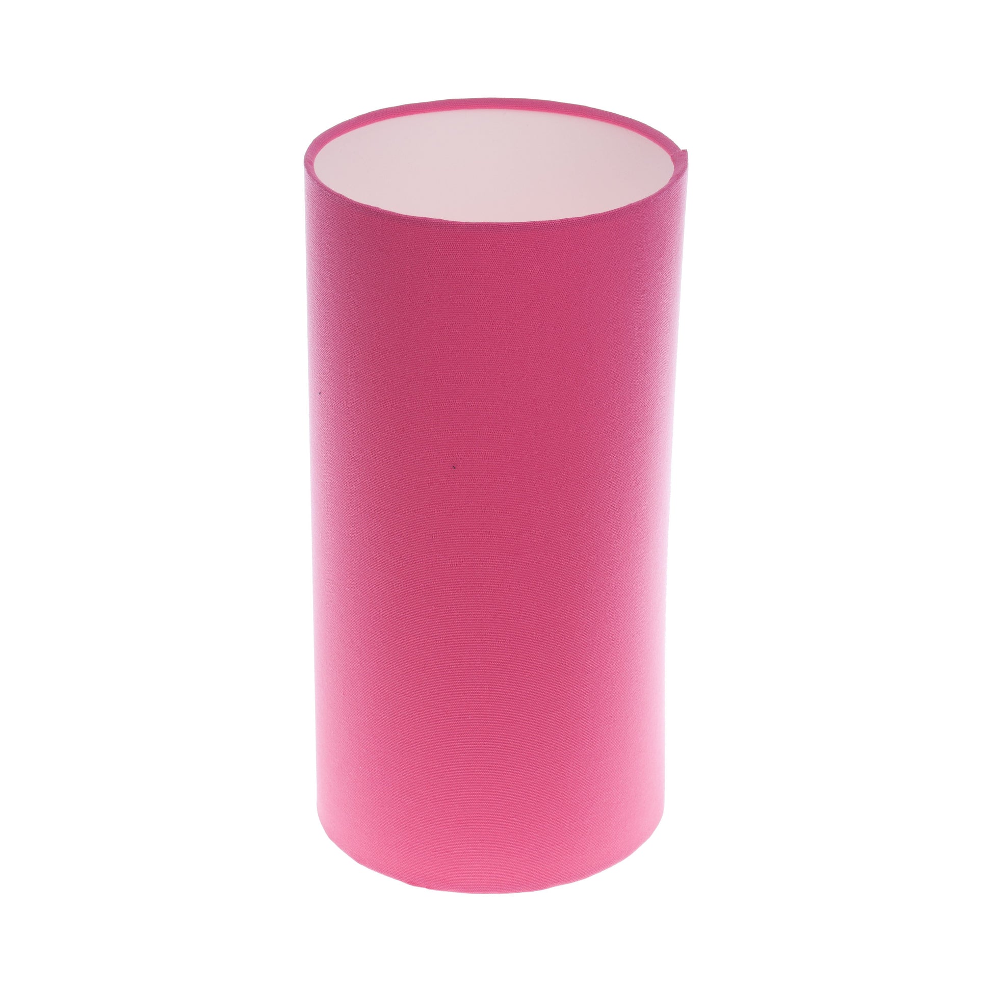 Sorbet Bright Pink Satin Tall Drum Lampshade